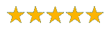 Star rating graphic representing high customer satisfaction for RxFormulations, a compounding pharmacy dedicated to personalized health solutions.